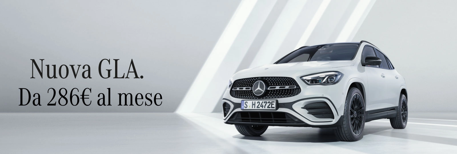 Nuova Mercedes-Benz GLA tua da 286€ al mese