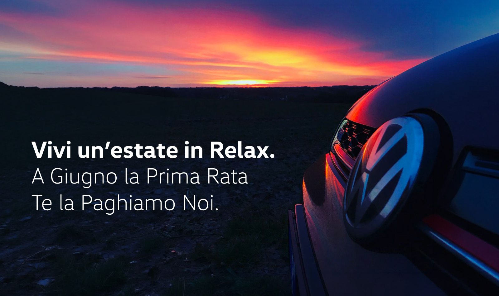 La prima rata della tua prossima Volkswagen la paghiamo noi!