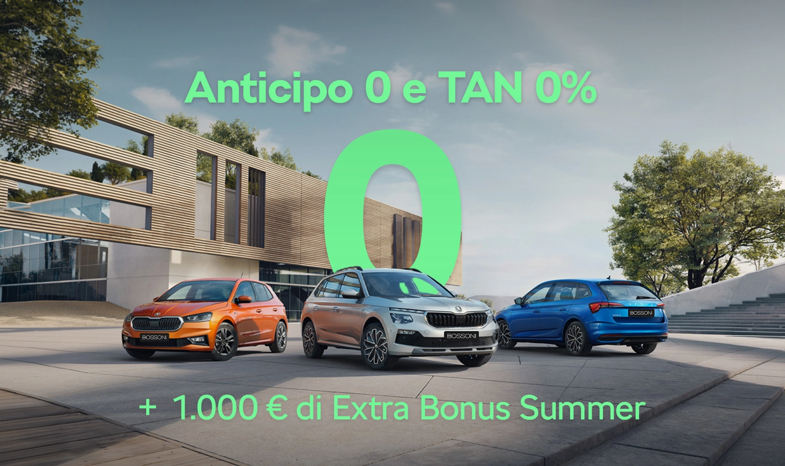 La tua Prossima Škoda a Tasso 0 e Anticipo 0